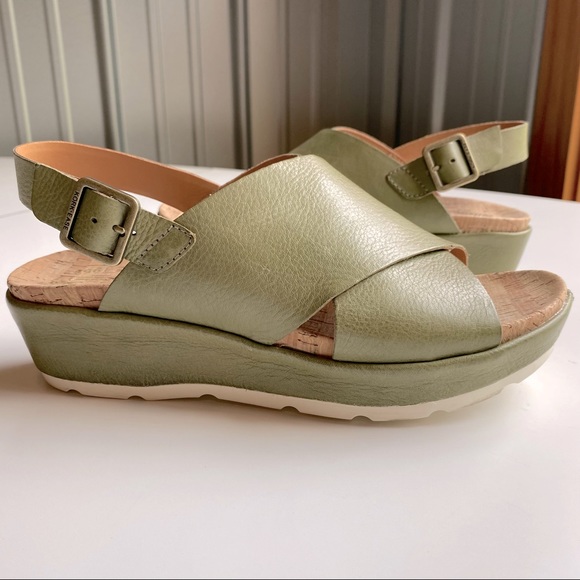 Kork-Ease | Shoes | Korkease Chloe Nwot Sandal Lt Green Wild | Poshmark